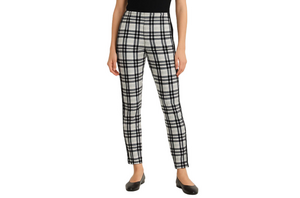 Frank Lyman Black White Ankle Pants Size 6 Woman’s Checkered